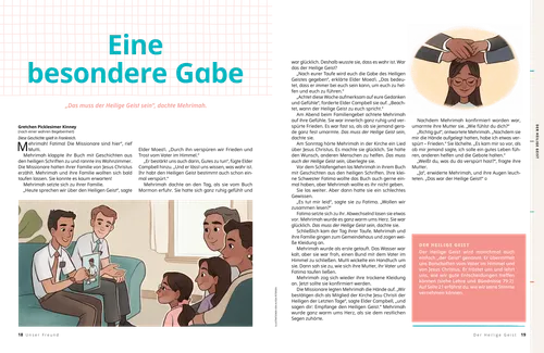 PDF: Missionare unterweisen eine Familie; ein Mädchen wird konfirmiert