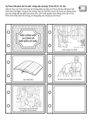 Trang sinh hoạt cho Hội Thiếu Nhi: Sự Phục Hồi phúc âm là một “việc lạ lùng”.