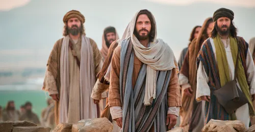 Jesus Christ with disciples