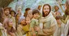 Jesus holding child