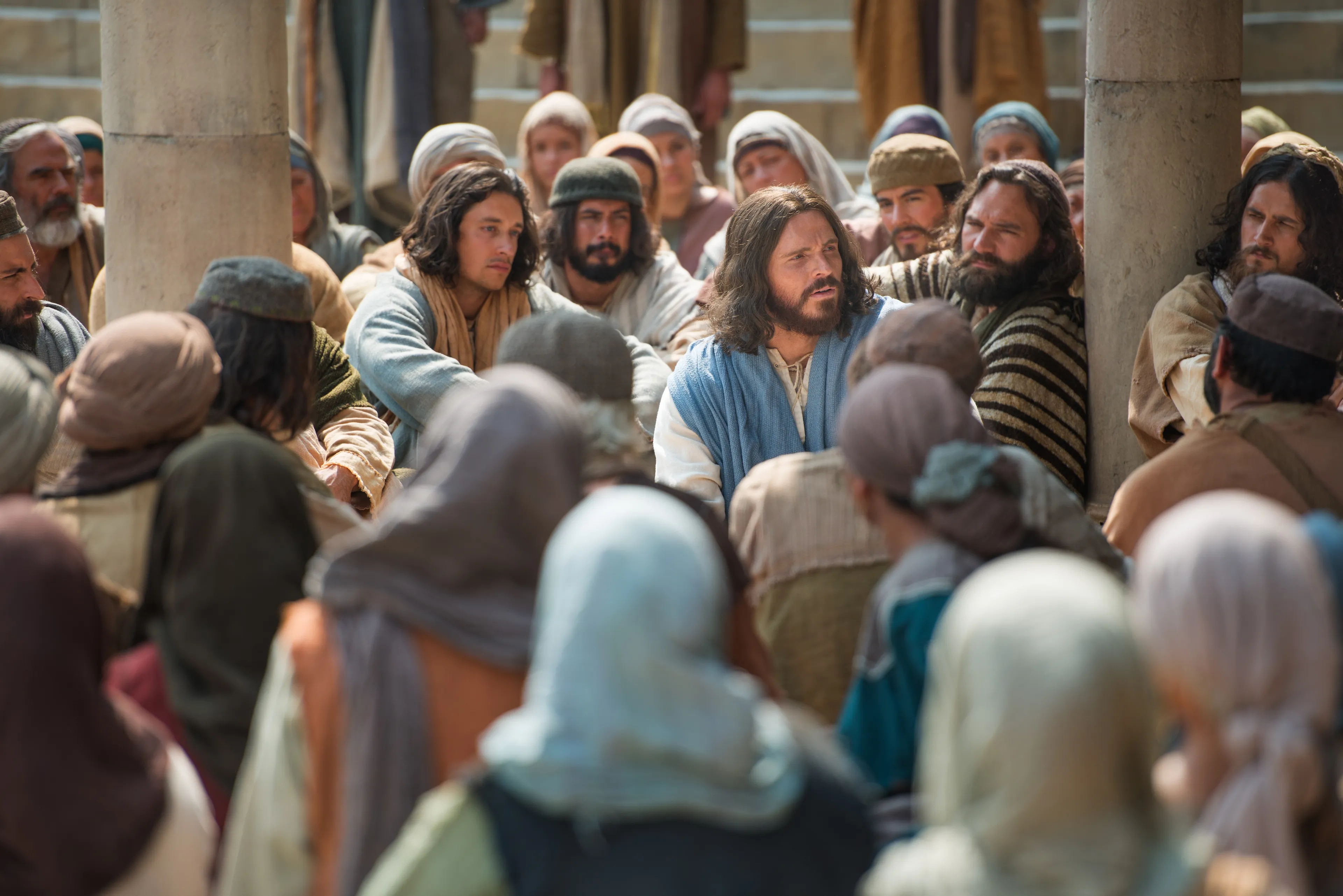 Jesus teaches about the greatest commandment.