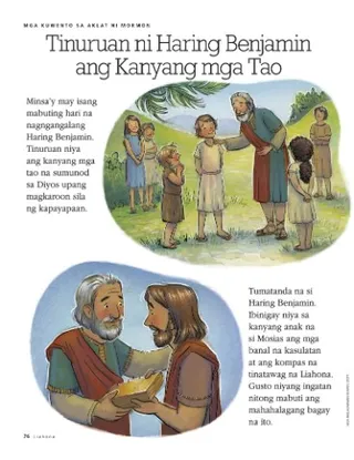 King Benjamin teaches his people 1