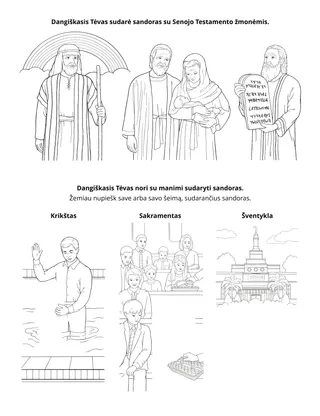 Pradinukų užduotėlių puslapis. Dangiškasis Tėvas nori su manimi sudaryti sandoras