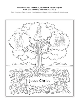 activity page: when my faith is rooted in Jesus Christ