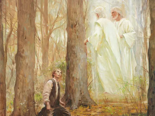 The Father and Son appear to Joseph Smith in the sacred grove