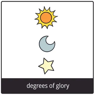degrees of glory gospel symbol