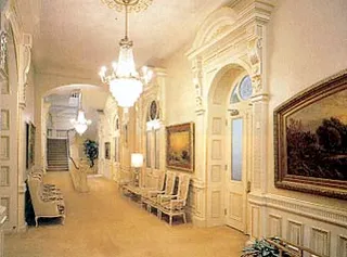 The lower grand hallway