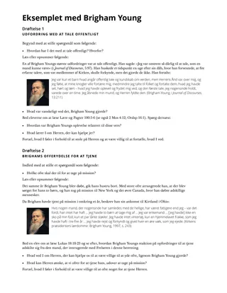 Eksemplet med Brigham Young