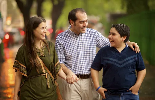 family walking together