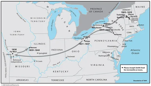 Joseph Smith’s residences.