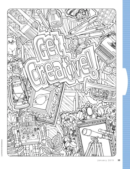 detailed coloring picture