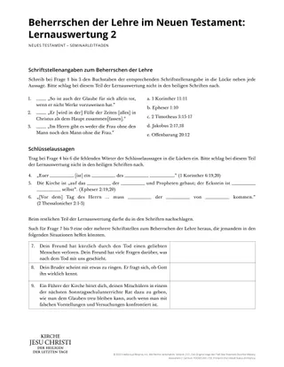 New Testament Seminary Teacher Manaul - 2023