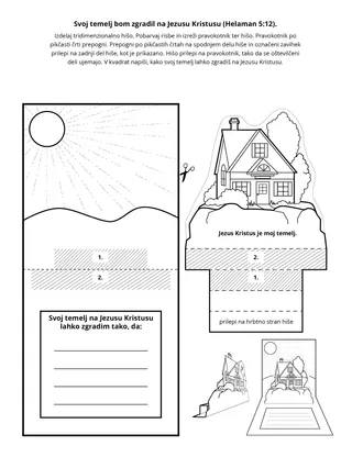 Stran z dejavnostjo: Svoj temelj bom postavil na Jezusu Kristusu