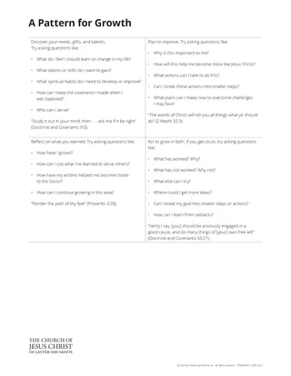 A Pattern for Growth