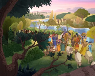 group of people traveling