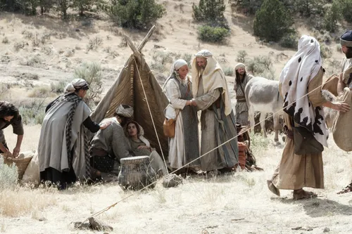 families camp in wilderness