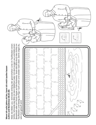 Seite mit der Aktivität für Kinder