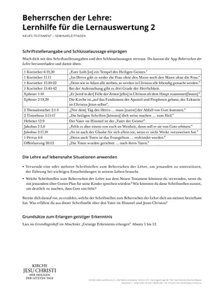 New Testament Seminary Teacher Manaul - 2023