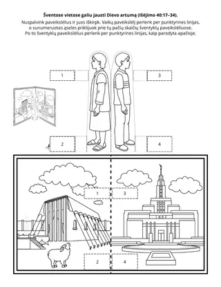 užsiėmimų puslapis. Šventose vietose galiu jausti Dievo artumą