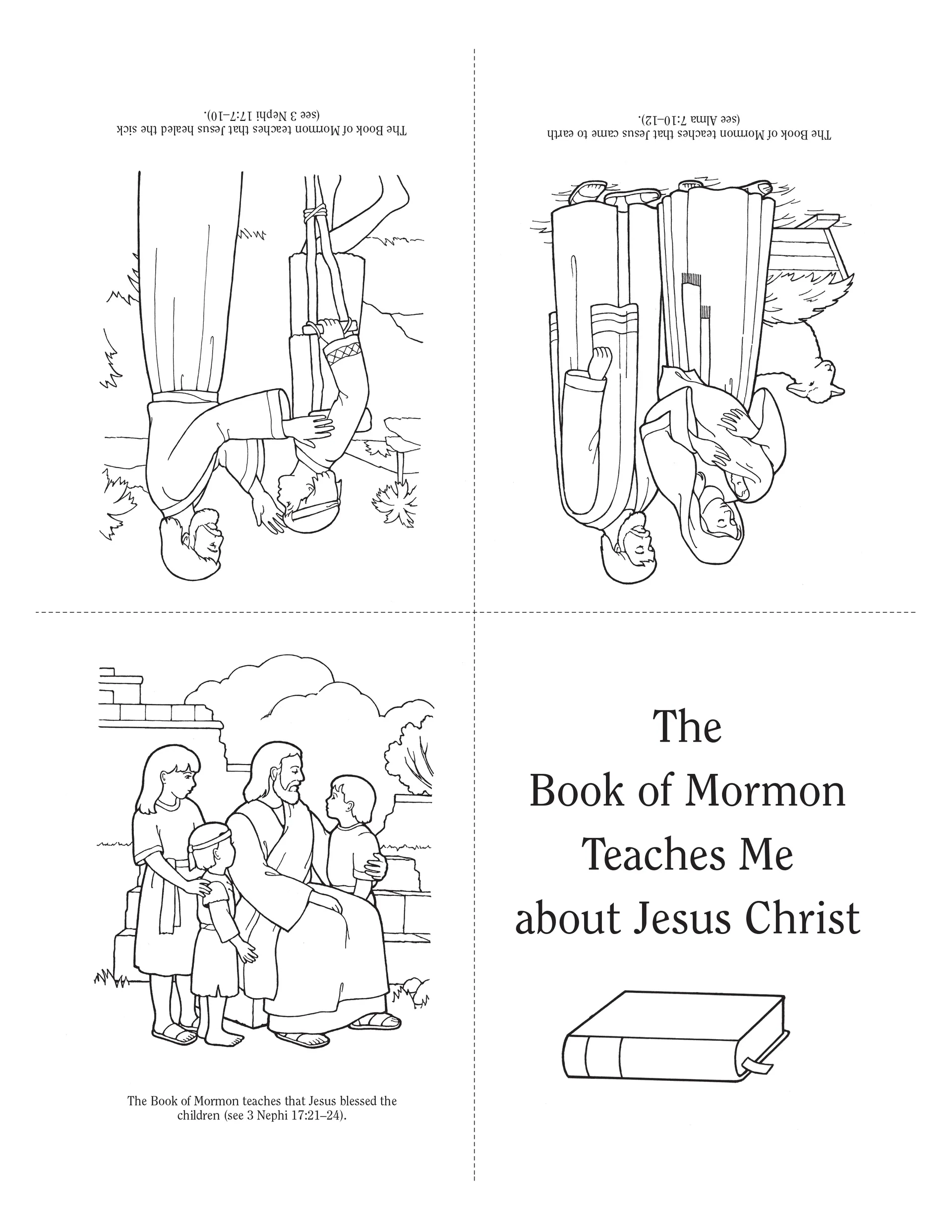 An illustration and activity from lesson 22, page 95 in the nursery manual Behold Your Little Ones (2008).