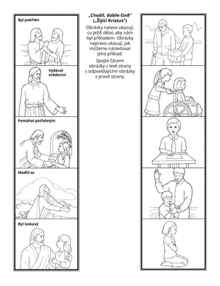 stránka s činností pro děti