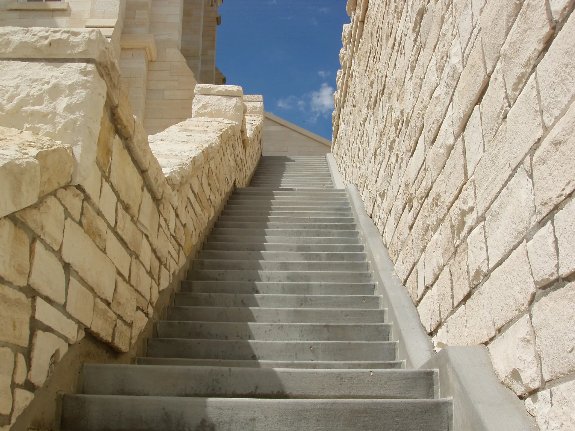 The Manti Utah Temple stairs.