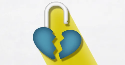 broken padlock heart