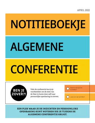 Notitieboekje algemene conferentie