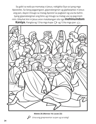 The Last Supper coloring page