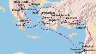 지도, 지중해 북동부