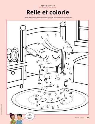 coloring page of girl praying