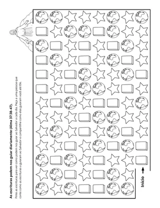 página de atividades: As escrituras nos aproximam de Cristo