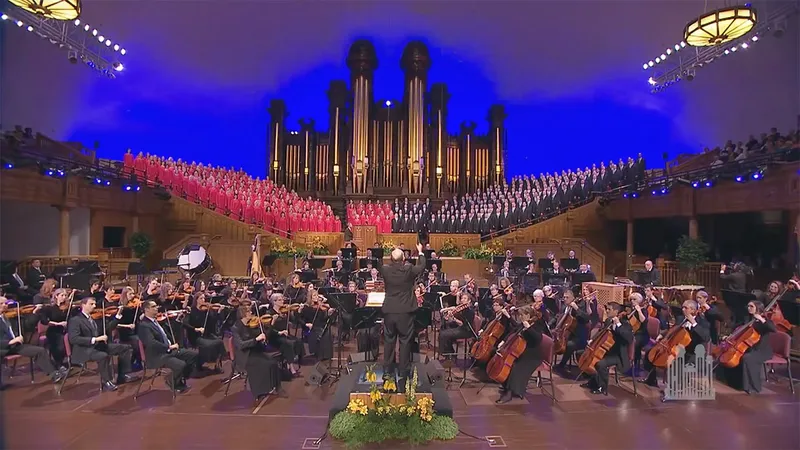 The Tabernacle Choir and Orchestra at Temple Square present the "Hallelujah Chorus" from "Messiah" composed by George Frideric Handel.