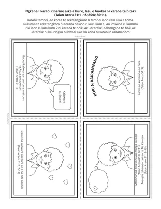 iteraniba ibukin waaki ni kakukurei: Ngkana I karaoi rinerine aika a bure, Iesu e buokai ni karaoa te bitaki