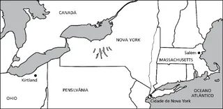 mapa, nordeste dos EUA