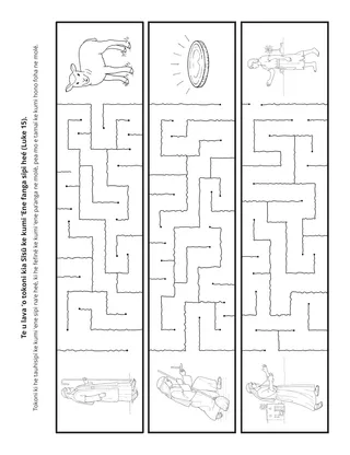 peesi ʻekitivitií: Te u lava ʻo tokoni kia Sīsū ke kumi mo fakafoki mai ʻEne fanga sipi heé