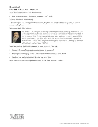 The Example of Brigham Young