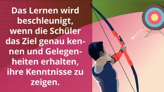 Meme „Das Lernziel genau im Visier haben“