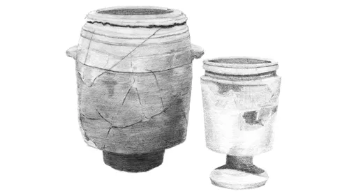 신약 시대에 이스라엘에서 사용한 석회석 항아리