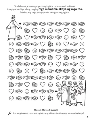 Fishers of Men coloring page