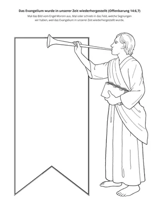 Seite mit der Aktivität: Das Evangelium wurde in unserer Zeit wiederhergestellt