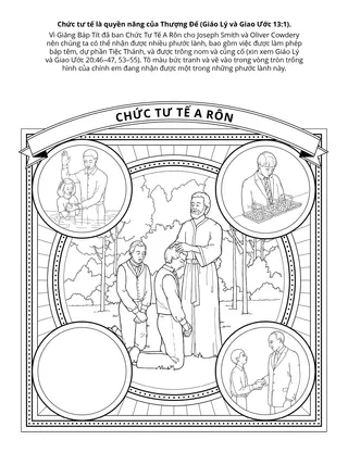 trang sinh hoạt: chức tư tế là quyền năng của Thượng Đế