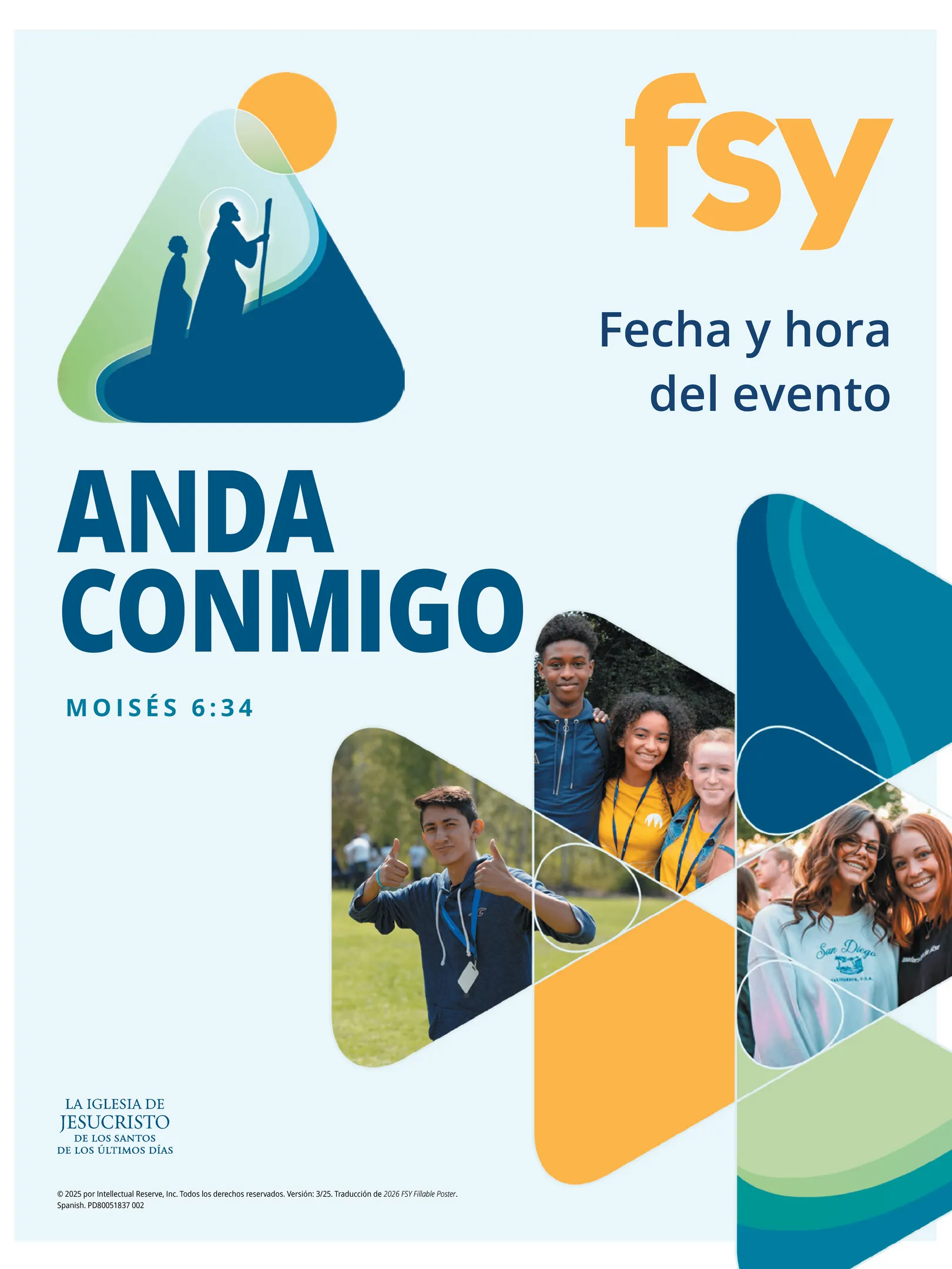 8.5 x 11 poster talking about FSY Events