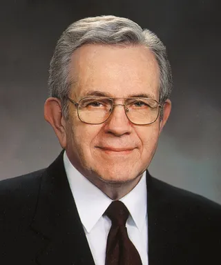 Final official portrait of Elder Boyd K. Packer, President of the Quorum of the Twelve Apostles, 2000.  Passed away 3 July 2015.