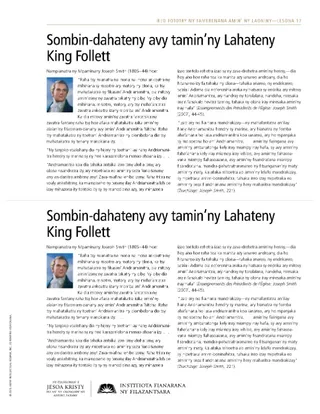 taratasy zaraina, Lahateny King Follett