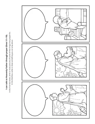 activity page: I can pray to Heavenly Father