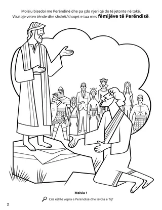 Moses Saw the Earth coloring page