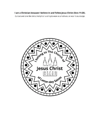 activity page: I am a Christian
