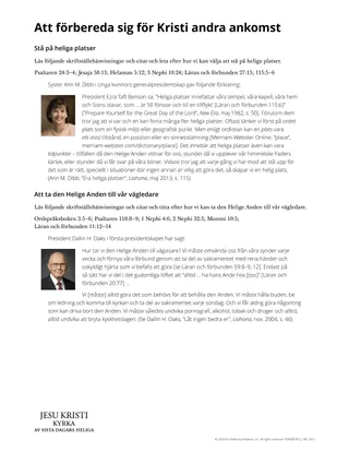 Att förbereda sig för Kristi andra ankomst