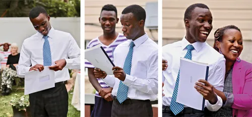 young man opening mission call